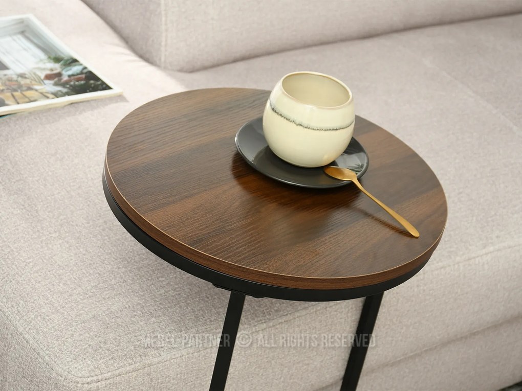 Măsuță de cafea Corden (nuc + negru). 1111593
