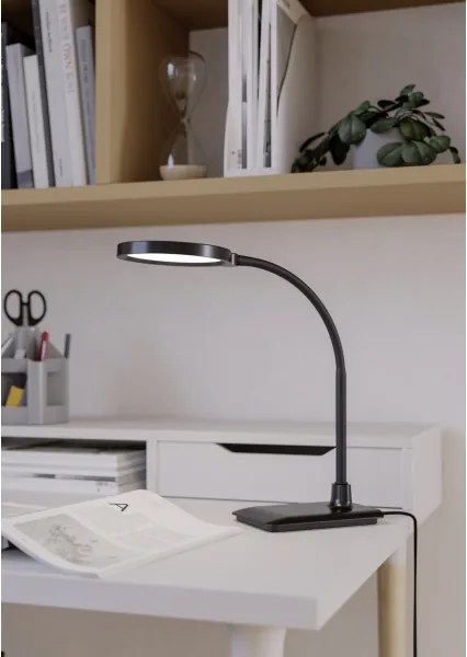 Eglo 902175 - Lampă de masă LED cu dimmer LAURO, 5,5W, 230V, 2700/4000/6500K, negru