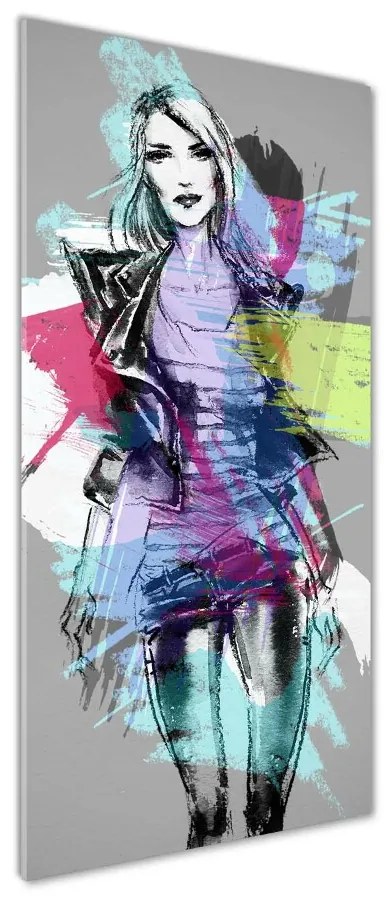 Fotografie imprimată pe sticlă Abstracție femeie