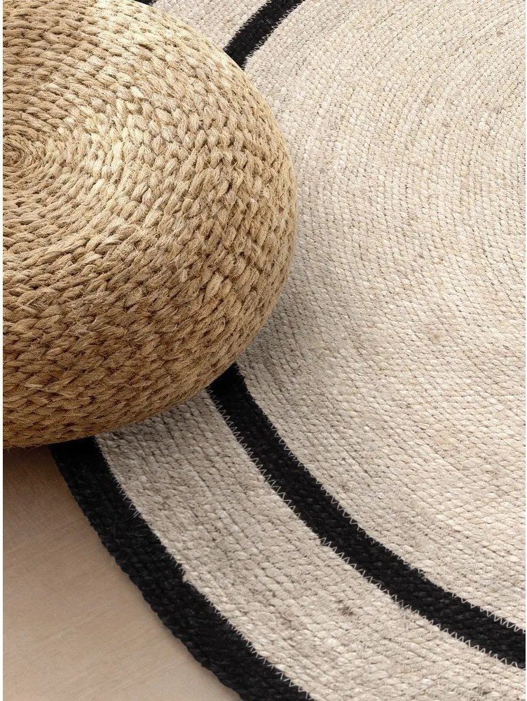 Covor în culoare naturală deschisă reversibil/țesut manual rotund din iută ø 150 cm Lina – Hanse Home