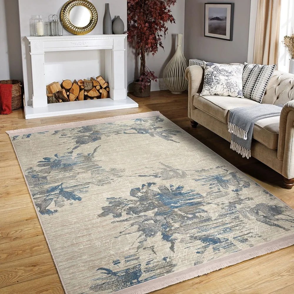 Covor albastru-bej 120x180 cm – Mila Home