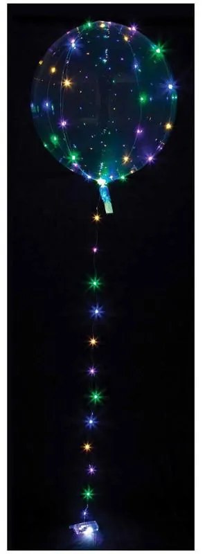 Colorat Balon LED luminos, transparent