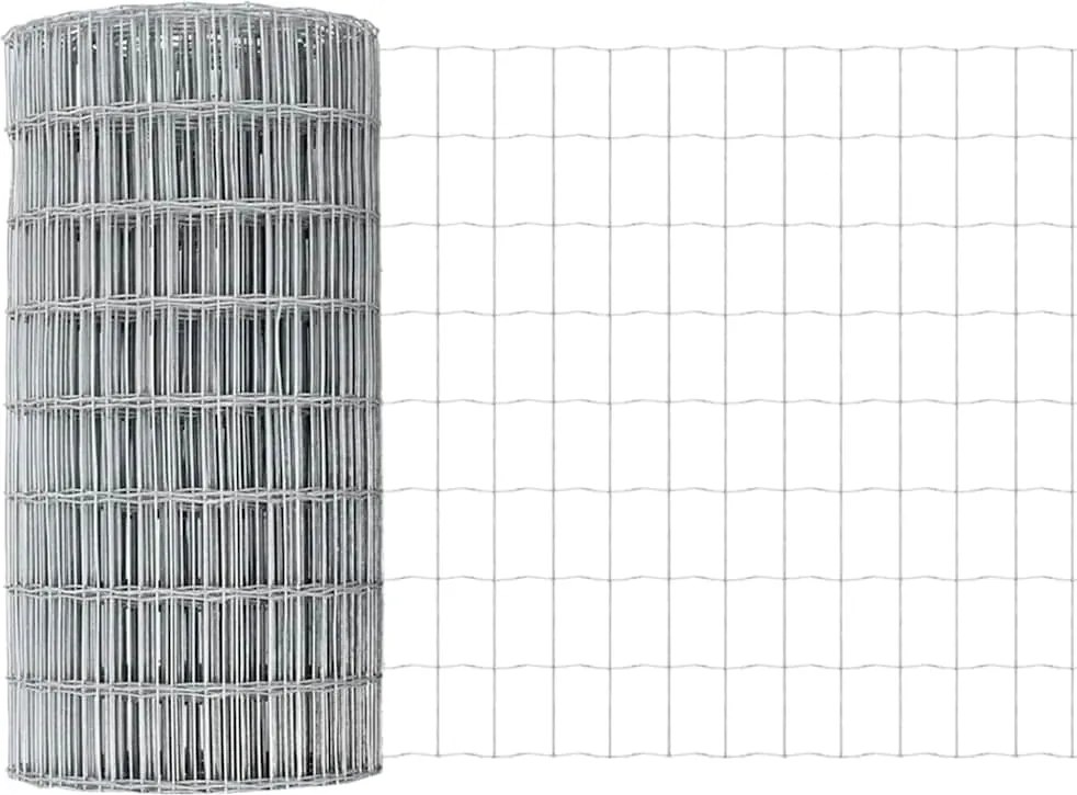 vidaXL Gard Euro 0,4 x 25 m Fier acoperit cu PVC