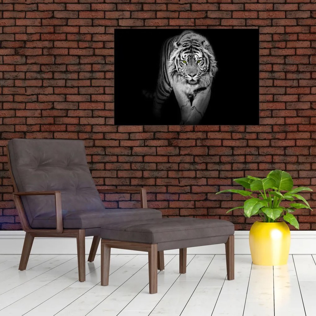 Tablou - Tigru cu ochi galbeni (90x60 cm)