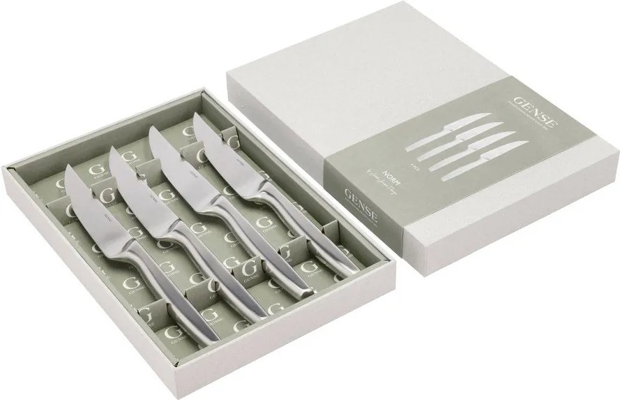 Tacâmuri argintii din oțel inoxidabil 4 buc. Norm – Gense