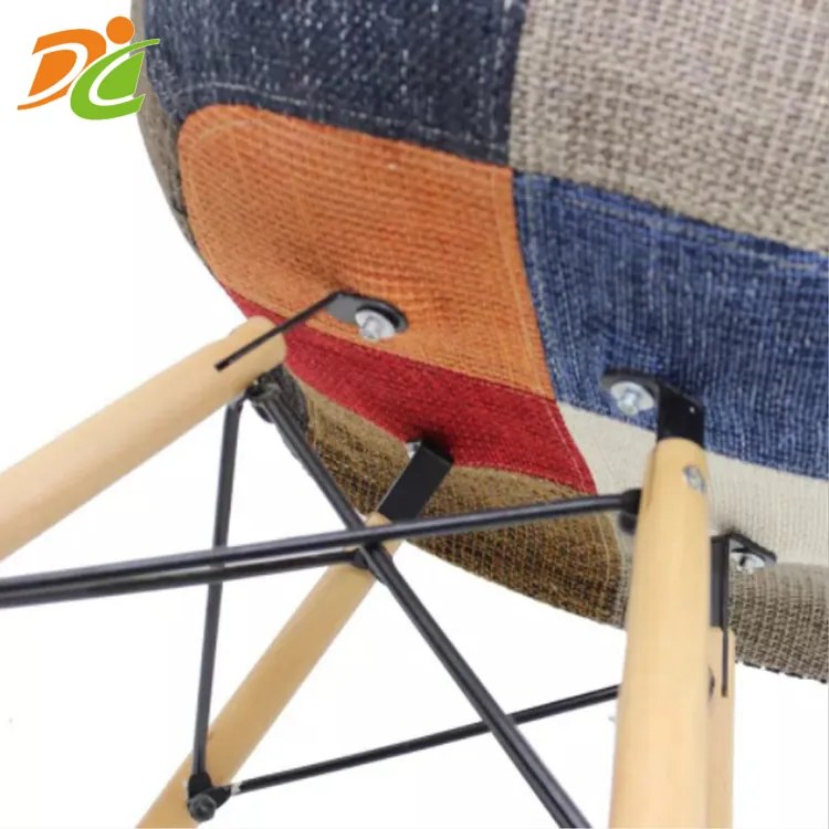 ShopJK SCAUN PATCHWORK MULTICOLOR, STILUL SCANDINAV
