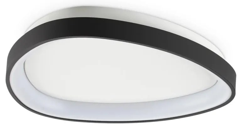 Plafoniera LED design circular Gemini pl d042 on-off 2700k negru