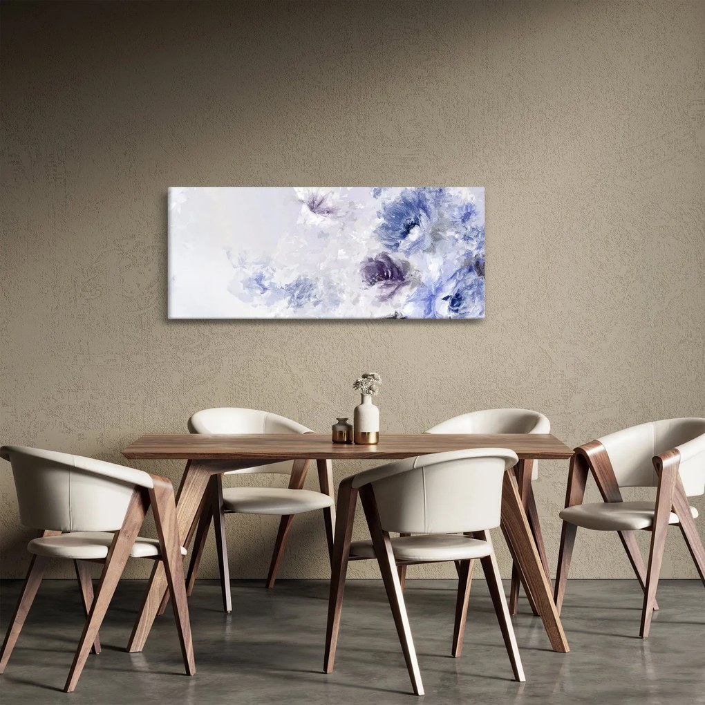 Tablou - Flori,pictură texturată (120x50 cm)