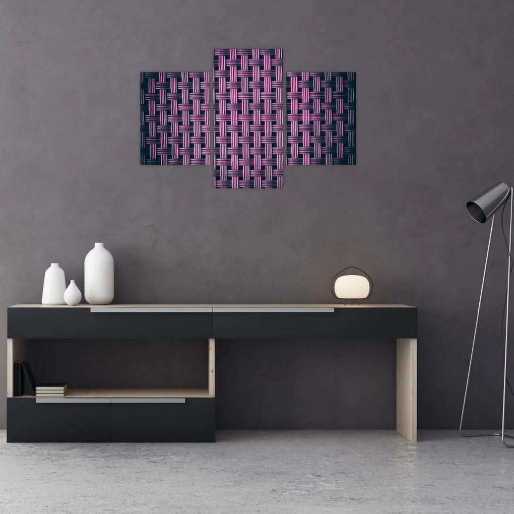 Tabloul textura în mov (90x60 cm)