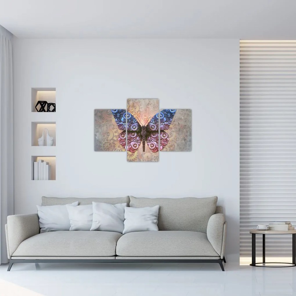 Tablou - Fluture steampunk (90x60 cm)