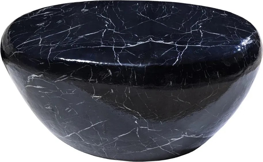 Masuta de cafea Extravaganta, Aluminiu, Negru, STONE 75cm