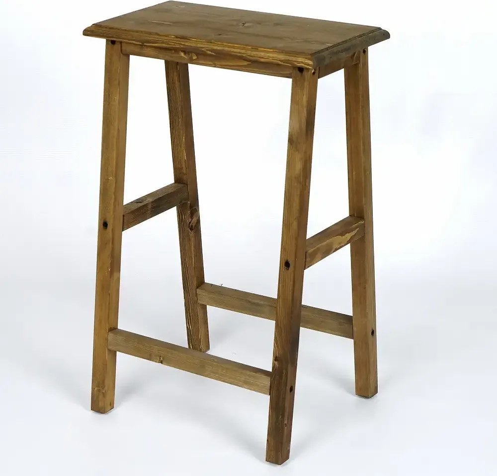 Scaun bar, taburet,William,din lemn,culoare nuc,70 cm