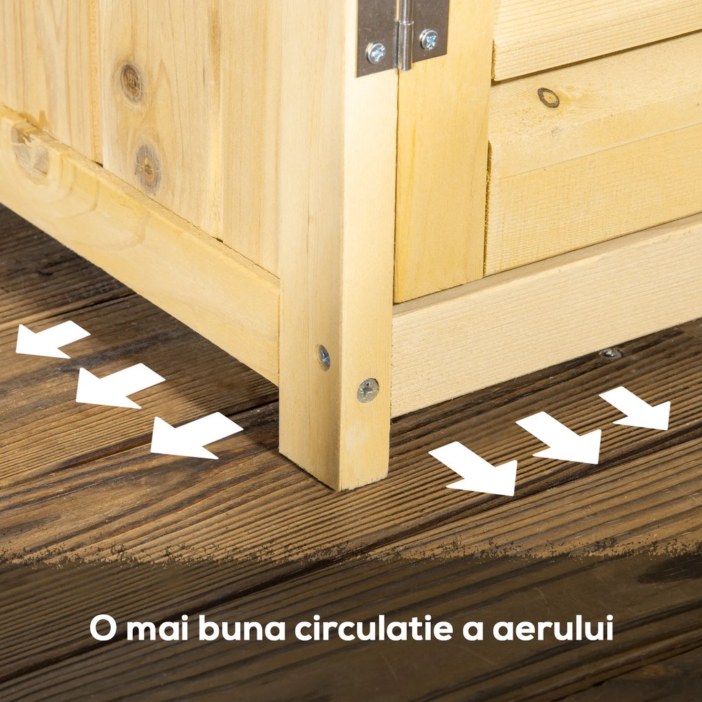 Magazie pentru exterior Outsunny, 87x46.5x160 cm | Aosom Romania