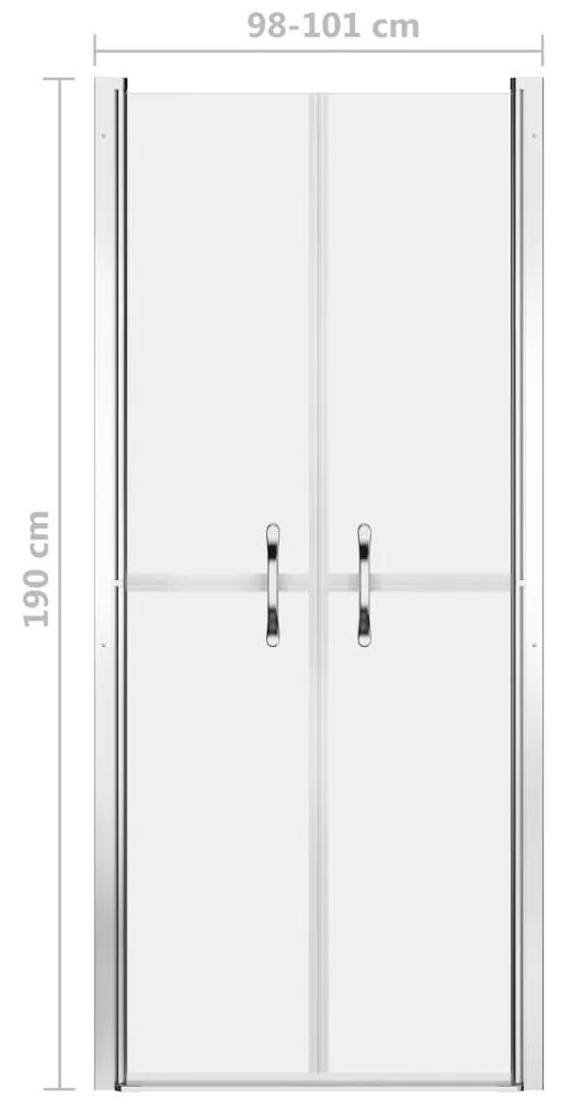 Usa cabina de dus, mat, 101 x 190 cm, ESG Alb, 101 x 190 cm, Mat