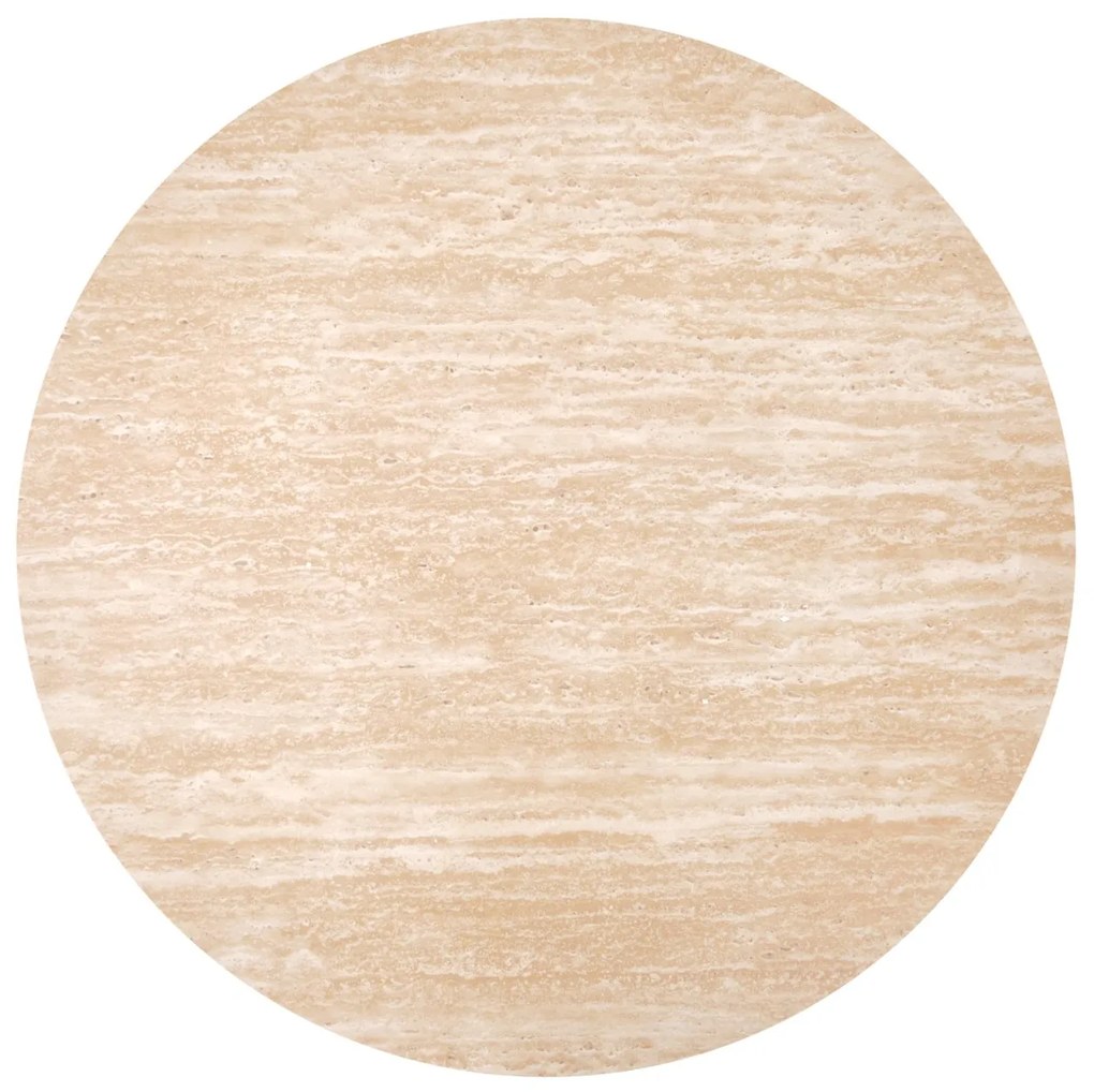 Masa de cafea rotunda Travertino S ø45/h45 cm