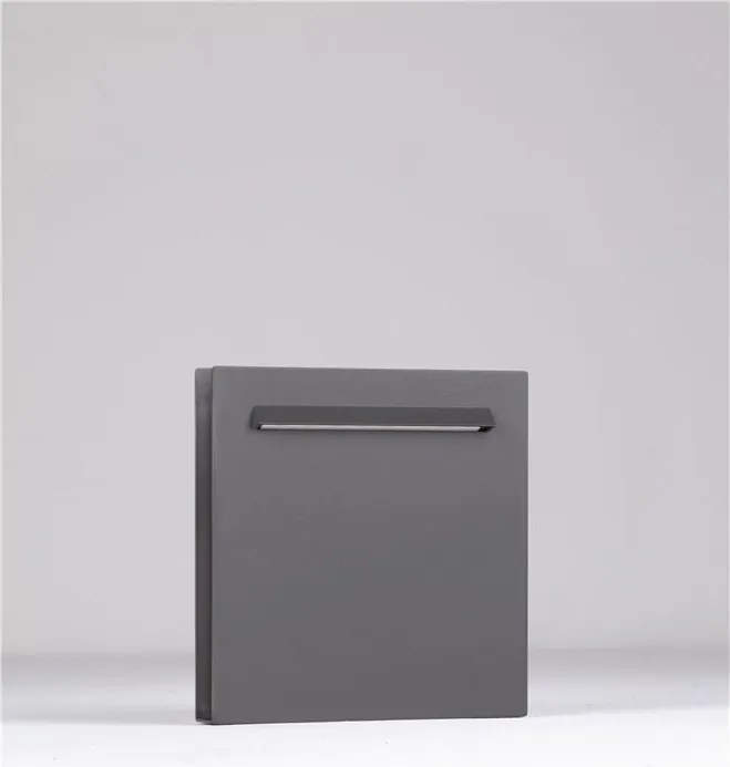 Mini Stalp de exterior LED 3000K, IP67 RECTO H-23cm gri inchis