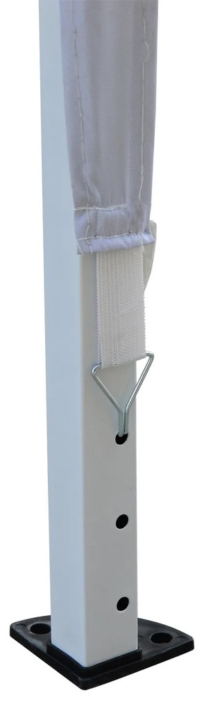 Gazebo Pliabil pentru Grădină Outsunny - Alb, 2.95x2.95m, cu Accesorii Includ | Aosom Romania