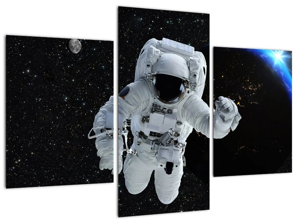 Tablou - Astronaut în Cosmos (90x60 cm)