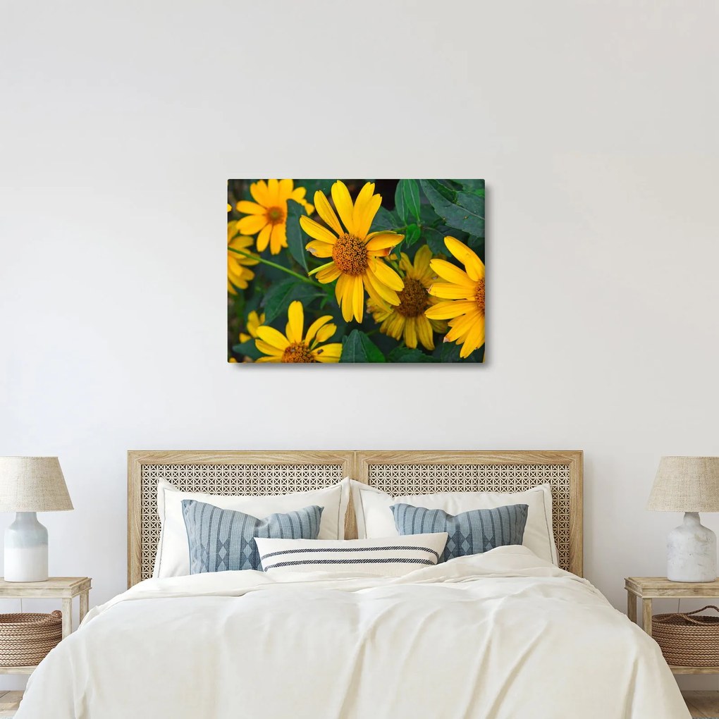 Tablou cu flori galbene (70x50 cm)