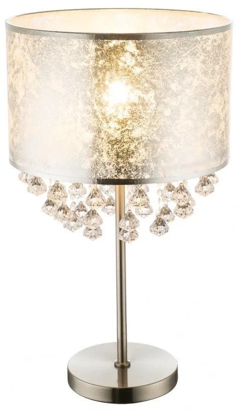 Veioza moderna design elegant Amy I argintie 15188T3 GL