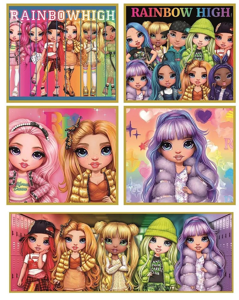 Rainbow High Personalities Puzzle 10 în 1 Clementoni