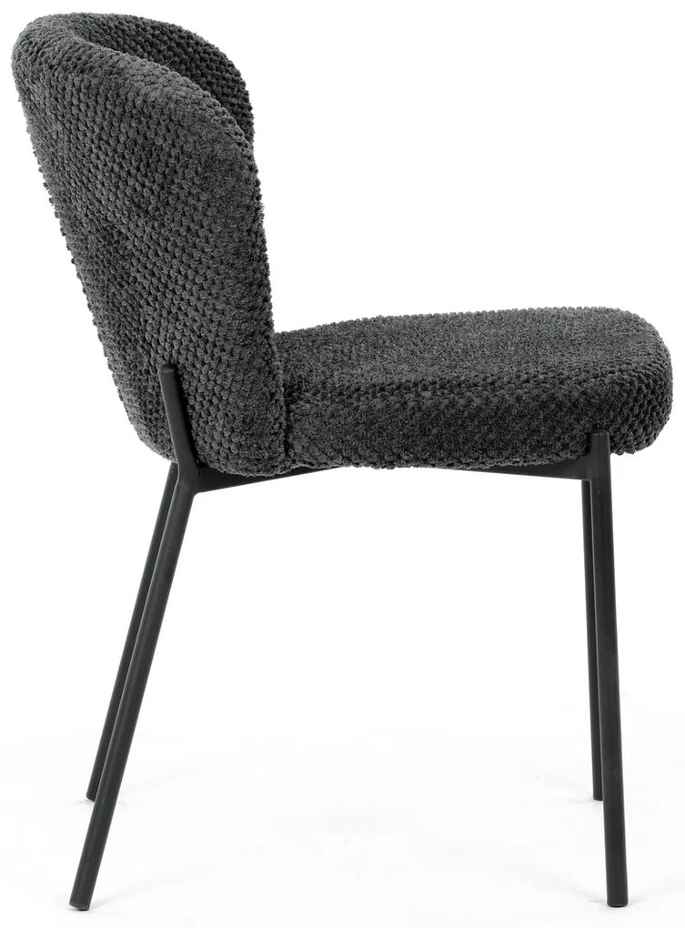 Set de scaune de sufragerie Bouclé CT-W1077 GREY2,4 buc