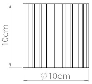 Sollux SL.1804 - Spot AURA, 1xGU10/10W/230V, 10 cm, maro