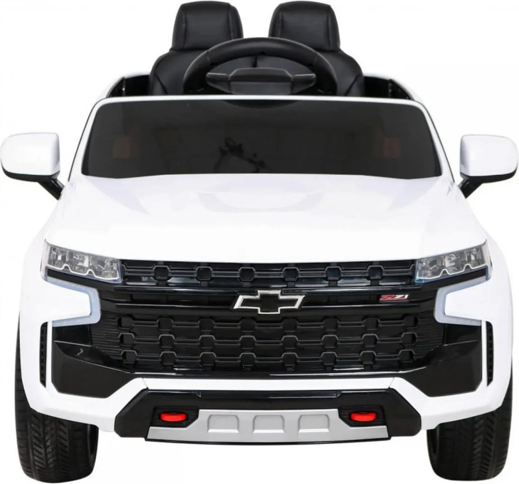 Masinuta Electrica cu acumulator pentru copii NOVOKIDS™ Chevrolet Tahoe SUV, Roti din Cauciuc EVA, Max 25 kg , Usi cu deschidere , 3 Viteze, Lungime