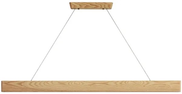 Lustră LED pe cablu LED/26W/230V 4000K 150 cm frasin/lemn masiv