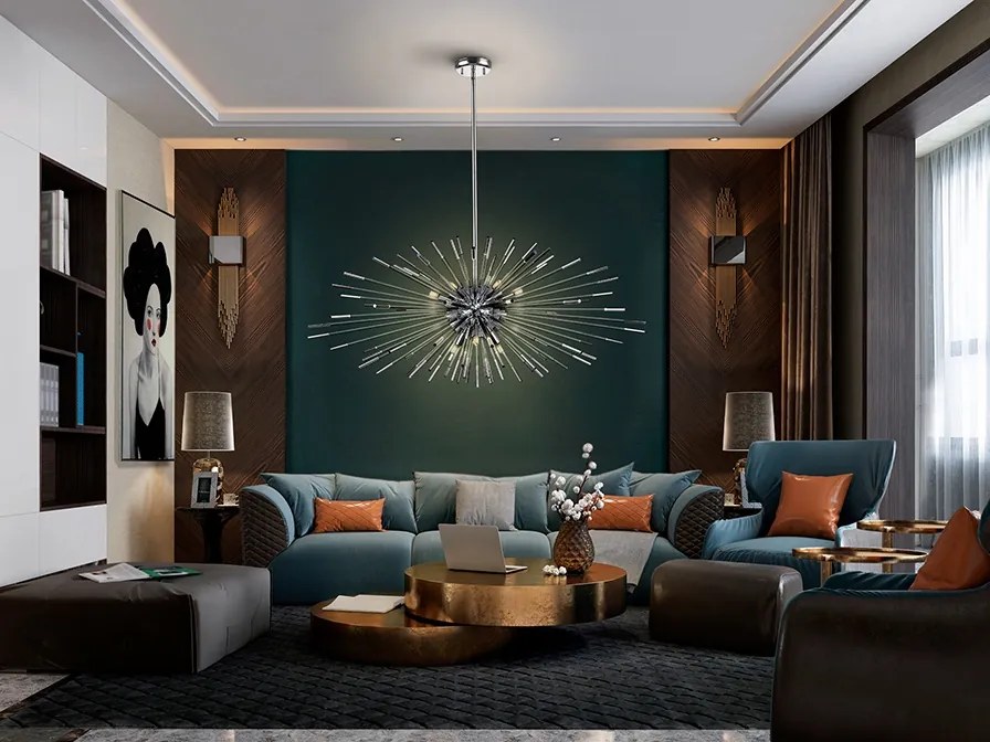 Lustra design ultra-modern Evasion crom SV-381628