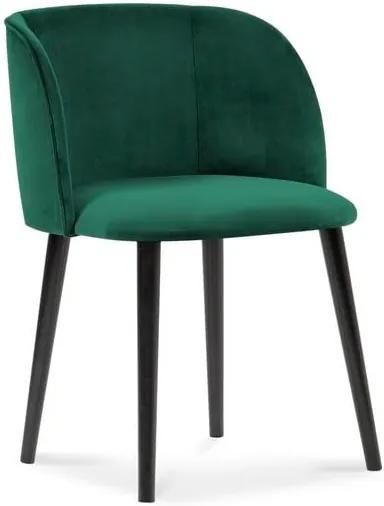 Scaun cu tapițerie de catifea Windsor & Co Sofas Aurora, verde