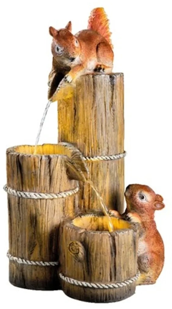 Fantana decorativa Squirrels, Decoris, 32x30x58 cm,