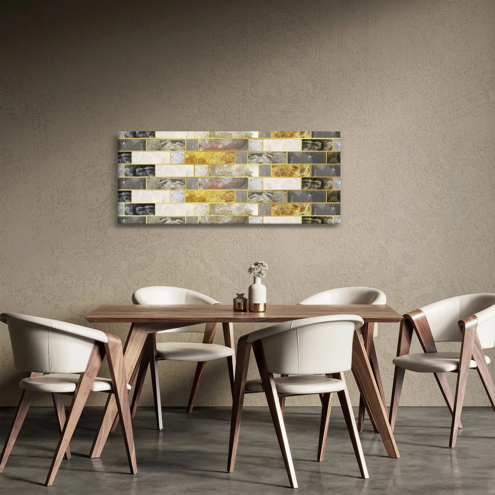 Tablou - Decor cu texturi (120x50 cm)