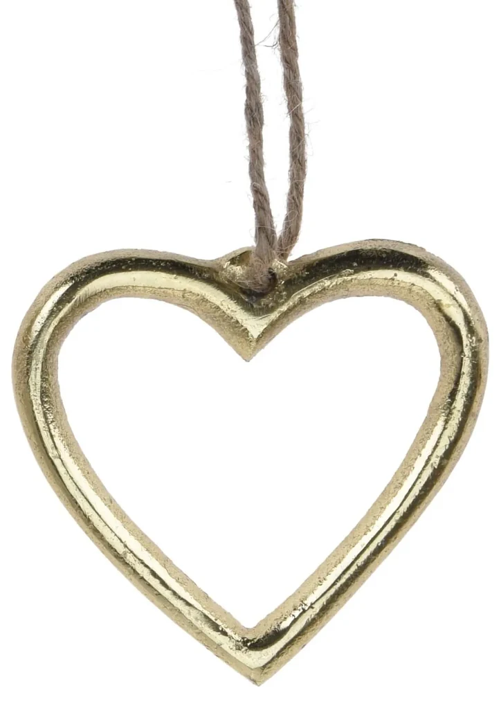 Decoratiune din metal auriu 10 cm - modele diverse