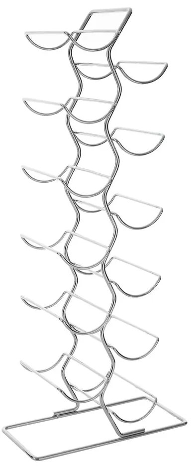 Raft pentru sticle de vin argintiu din metal număr de sticle 12 Jaxen – Premier Housewares