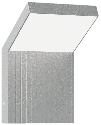 Brilagi - Aplica exterioară de perete RIANO LED/8W/230V argintie IP65
