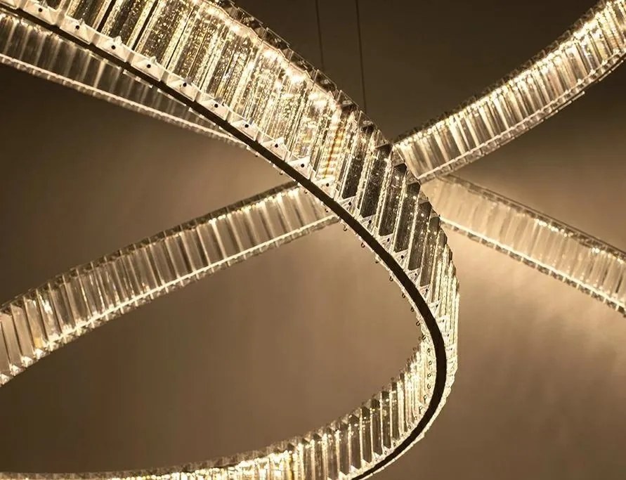 Lustra LED moderna design deosebit CHARMES 130 crom