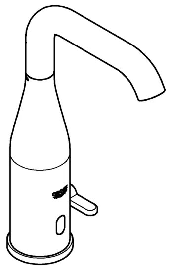 GROHE ESSENCE E - baterie electronică pentru lavoar cu senzor infraroșu, crom lucios (36445000)