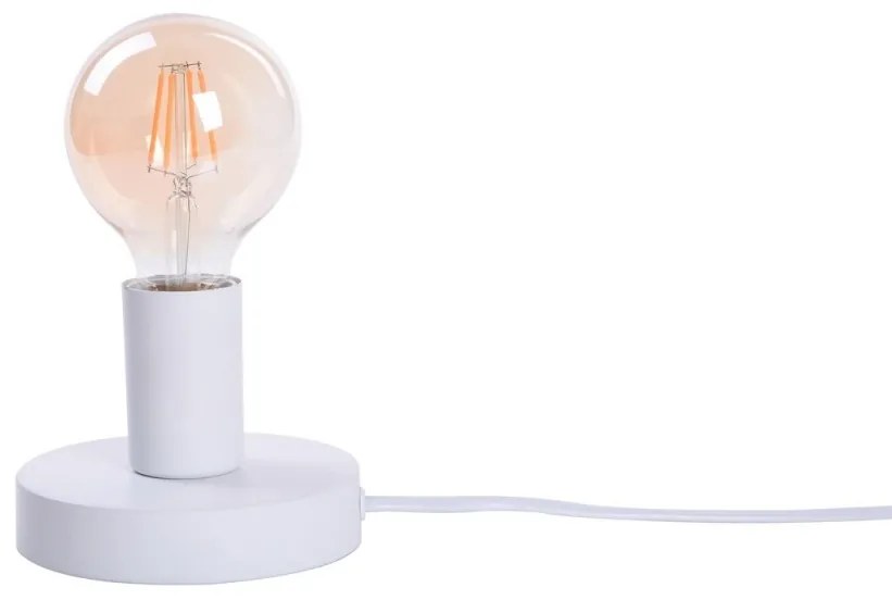 Veioza, lampa de masa design industrial Bowie alb 6570 RX