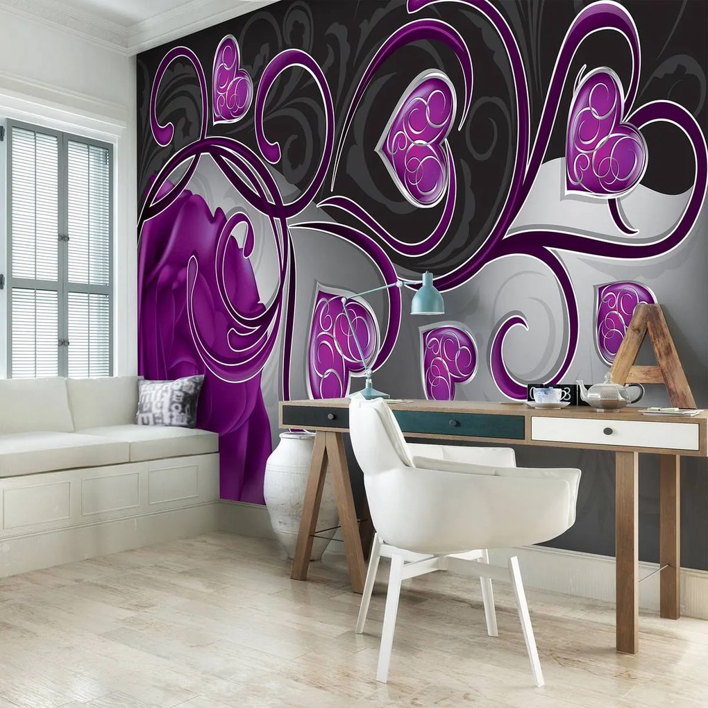 Fototapet - Arta florală - abstract (152,5x104 cm)