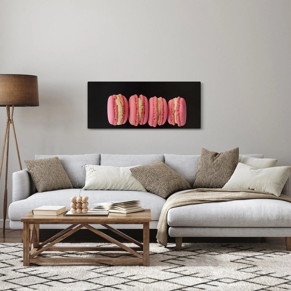 Tablou cu macarons (120x50 cm)