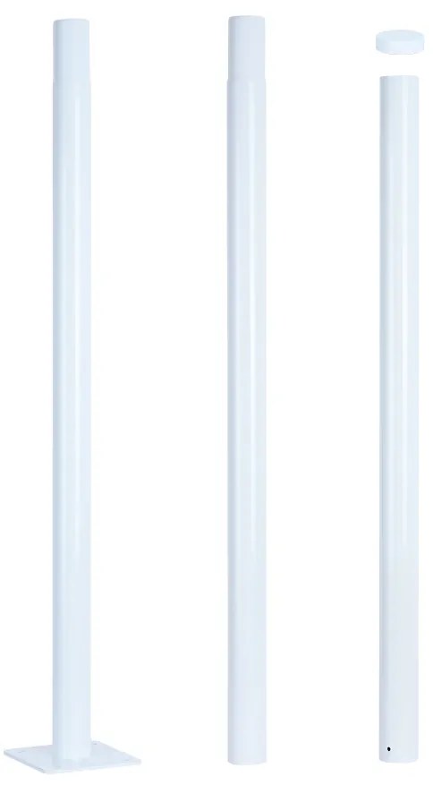 Brilagi - Tijă metalică albă pentru stâlp iluminat exterior URBAN 3 m