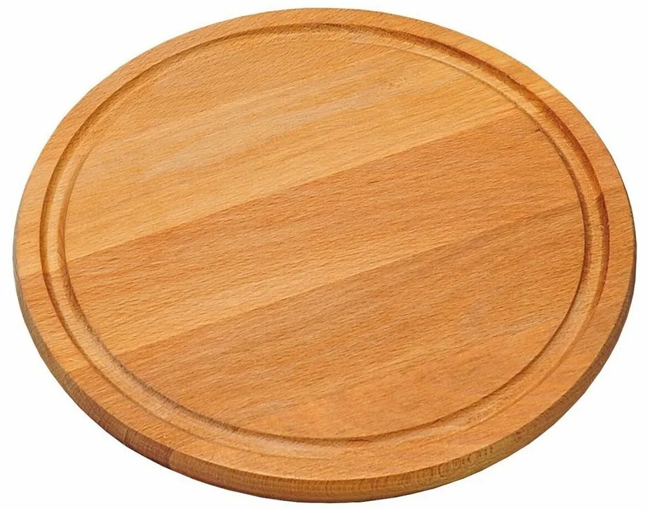 Kesper 85442 Tăviță de servire din lemn de fag,diametru 25 cm