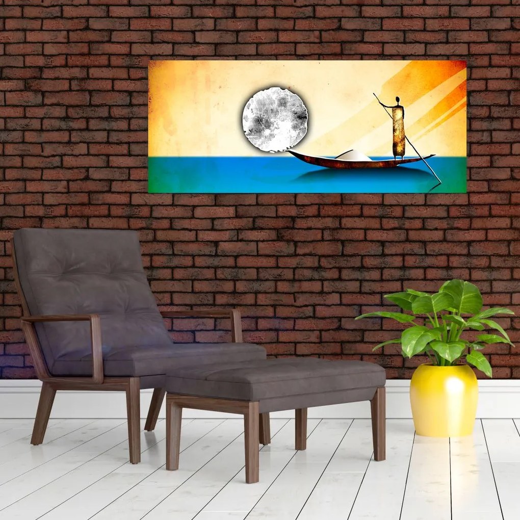 Tablou - Pictură străveche (120x50 cm)