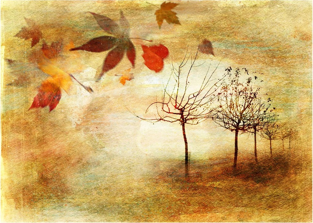 Tablou pe sticlă - Dispoziție de toamnă (70x50 cm)