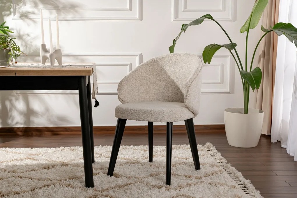 Set de scaune de sufragerie Bentley White andBlack, 2 buc.