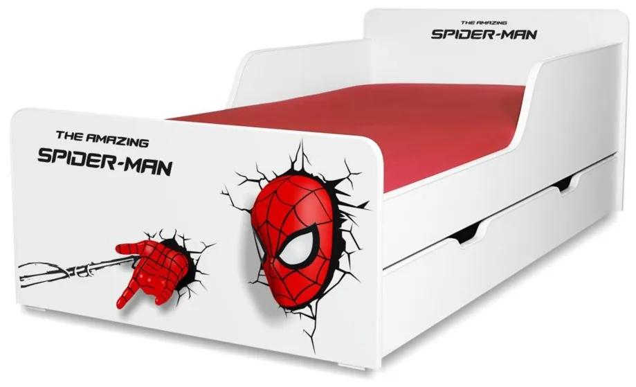 Pat copii Spiderman 2-12 ani cu sertar
