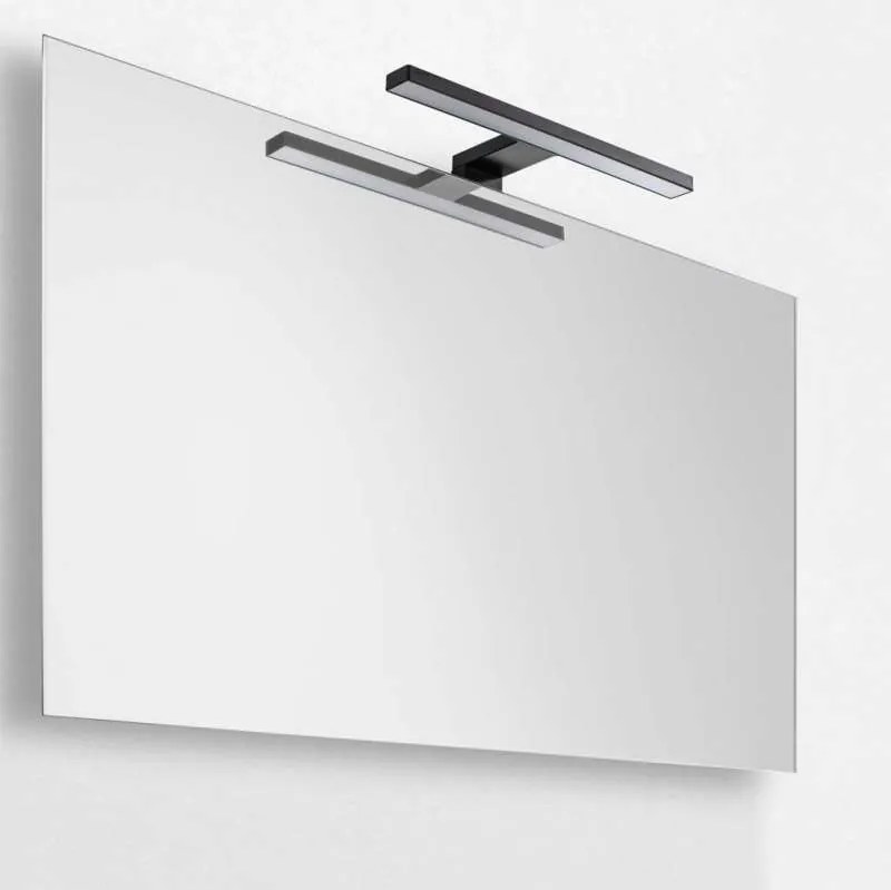 Lampă cu led pentru oglindă Black, 8x11x30 cm, metal, negru