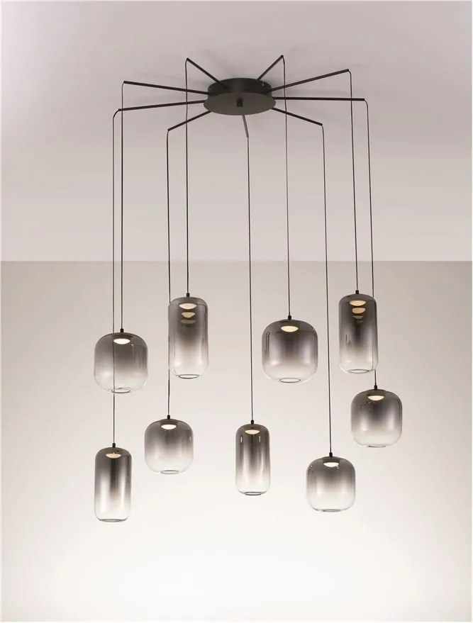 Lustra cu 9 pendule LED design modern AELIA
