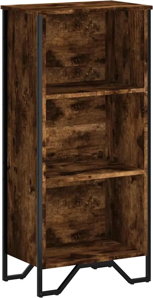 vidaXL Bibliotecă, stejar fumuriu, 50x31x106 cm, lemn prelucrat